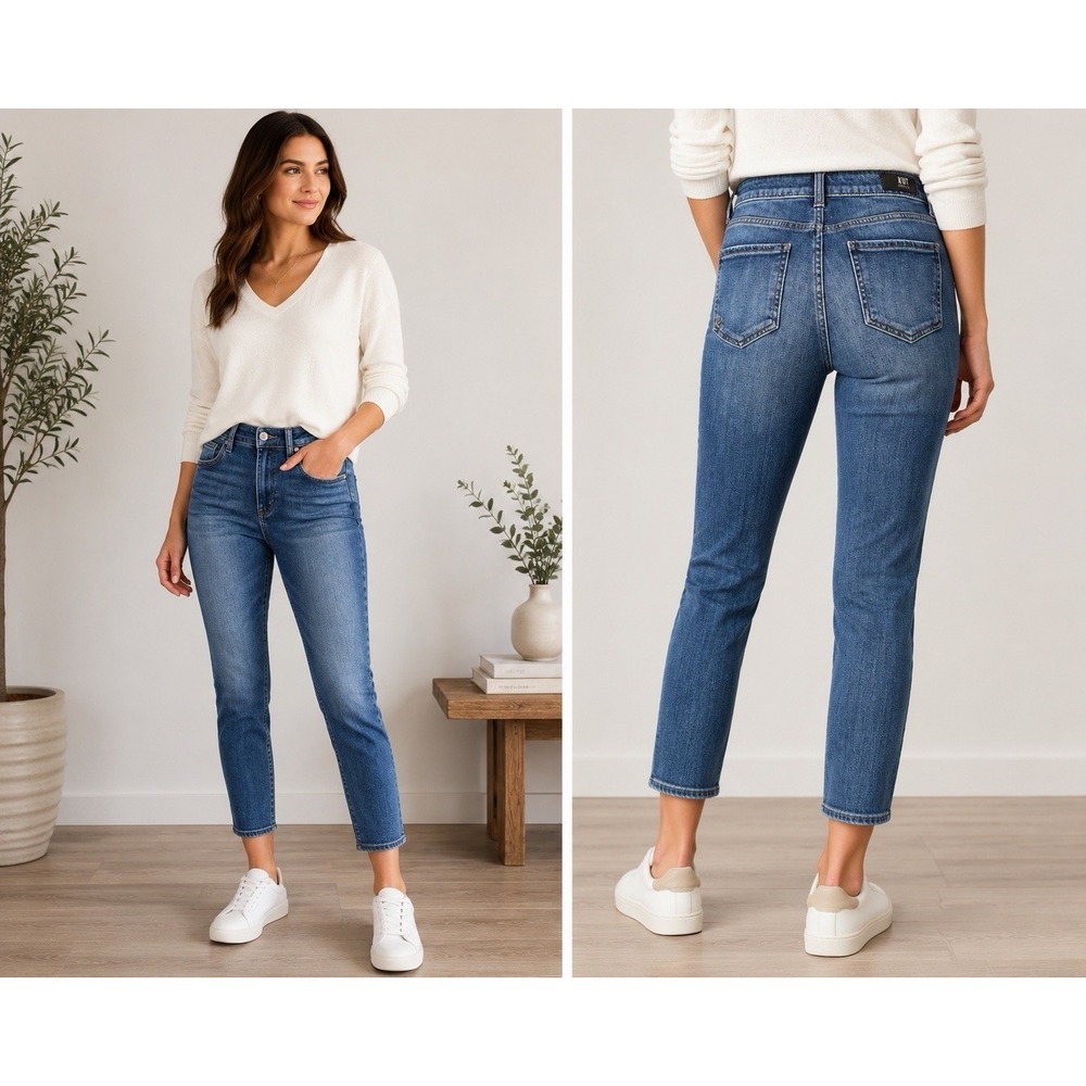 KUT from the Kloth Diana High Rise Cigarette Leg Womens 8 Jeans Stretch Denim